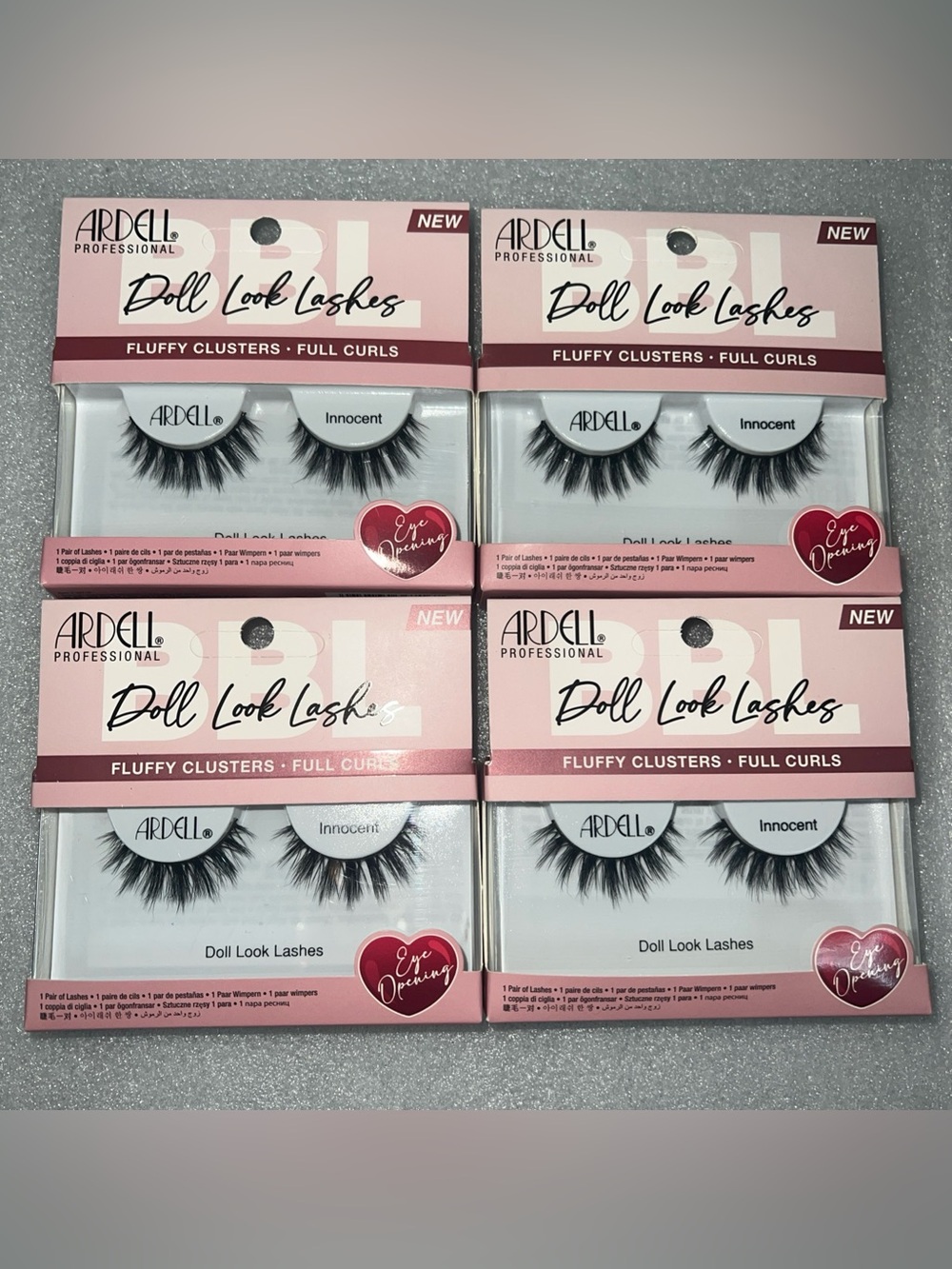 Ardell False Eyelashes Doll Look Lashes Innocent 4 Pairs Uneven Lengths